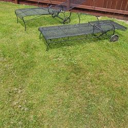 Cast Iron Tanning Chairs 