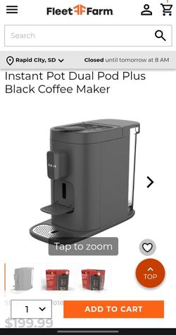 Instant pod 2 in one coffee machine