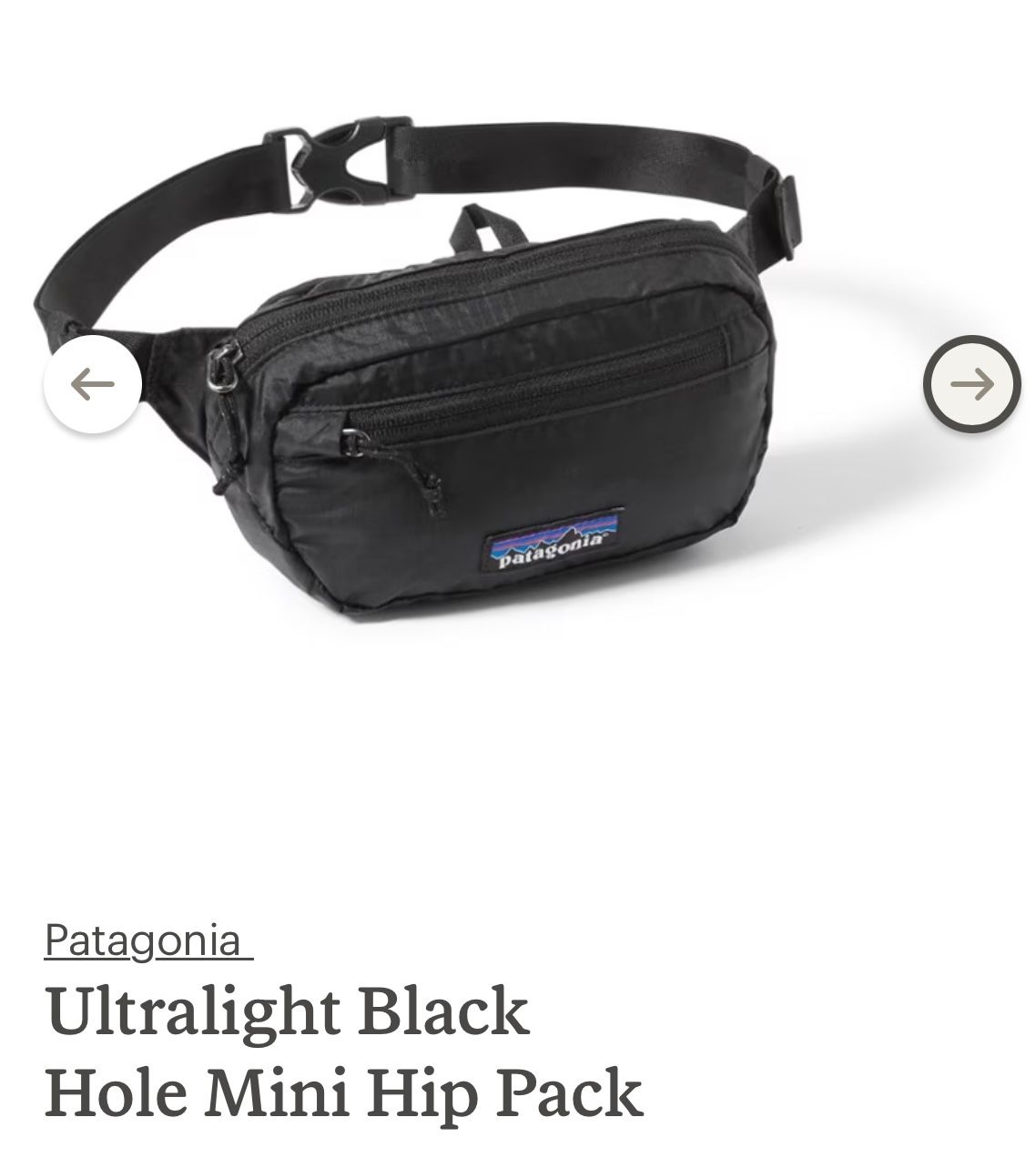New Patagonia Ultralight Hip Pack