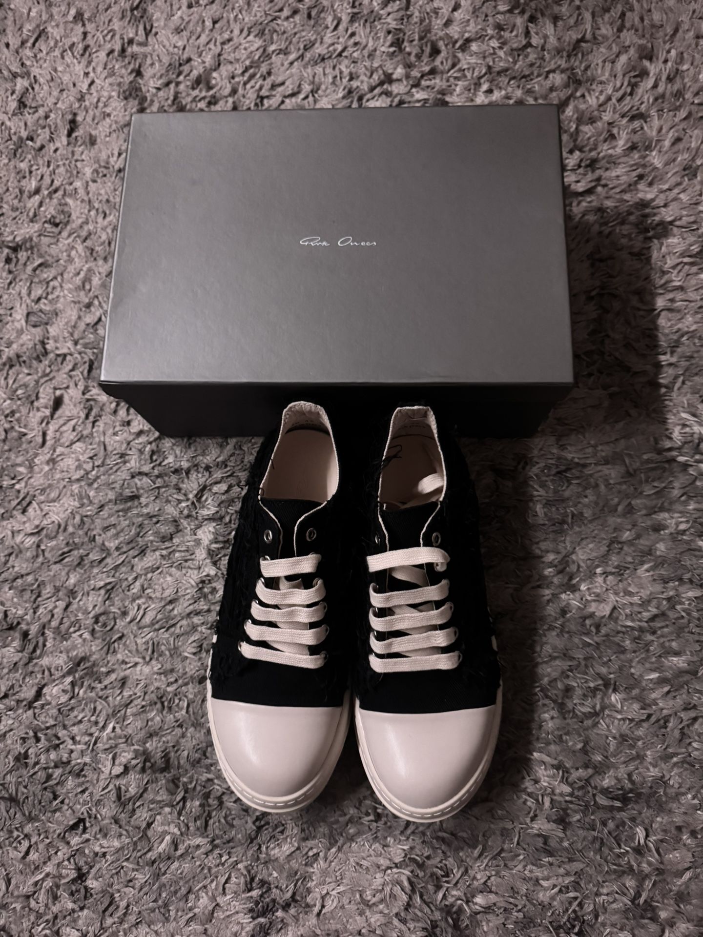 rick owens distressed  lows