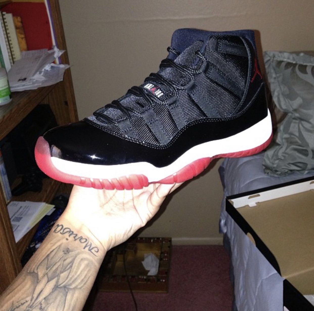 bred 11s front
