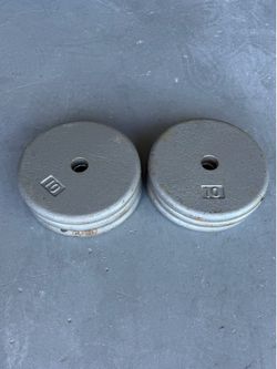 6 Standard 10lb Weight Plates