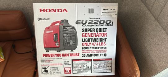 Honda 2200i super quiet inverter generator . New