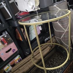 Round Glass Side Table