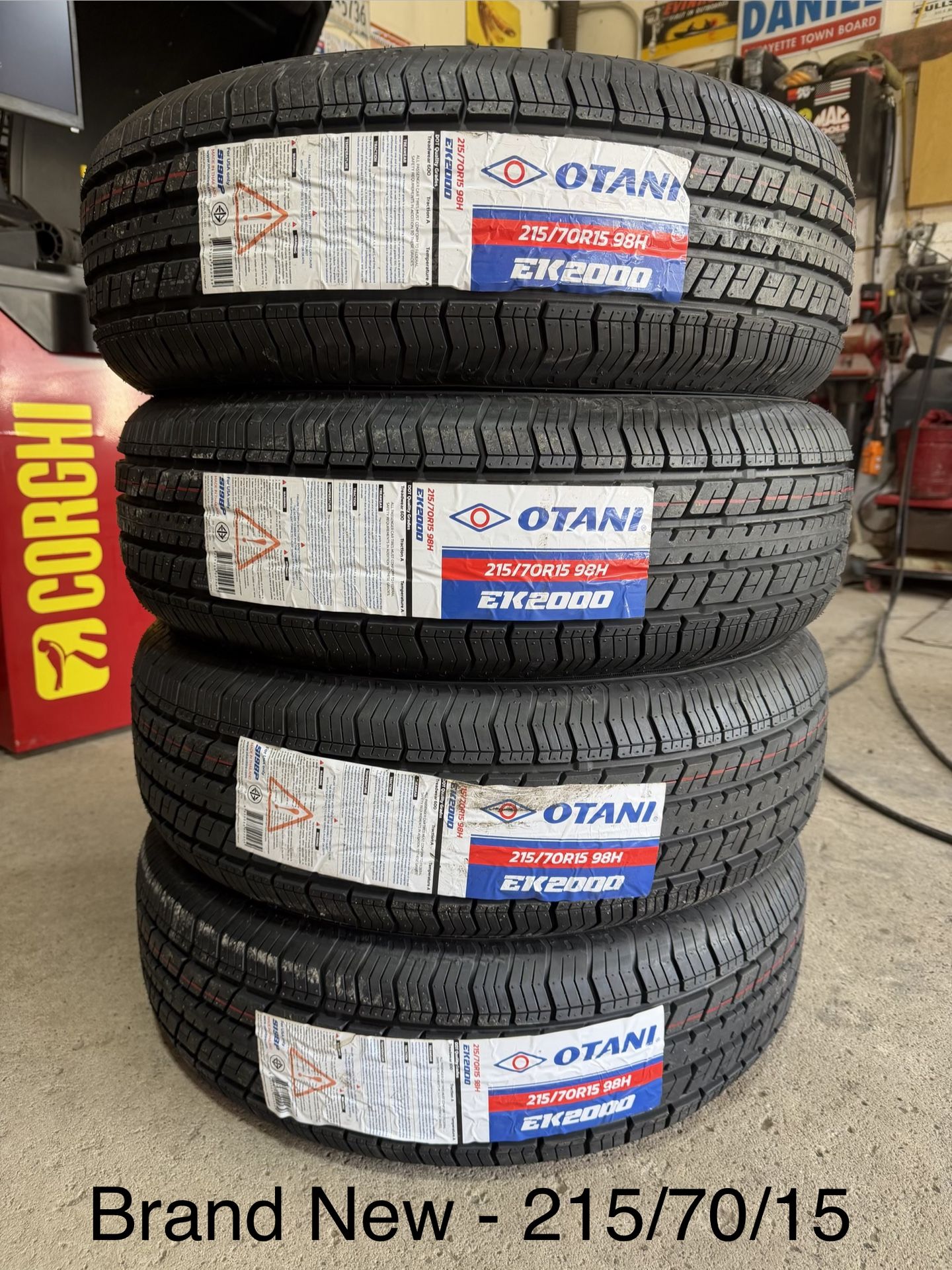 (4) - 215/70/15 Otani EK2000 All Season Tires