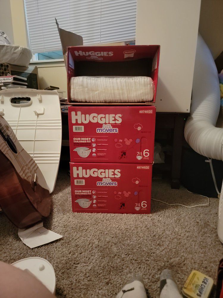 Huggies Size 6 Little Movers 185 Total