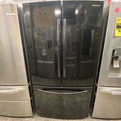 Samsung French Door Black Refrigerator Ice Maker