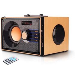 Portable bluetooth speaker with fm radio