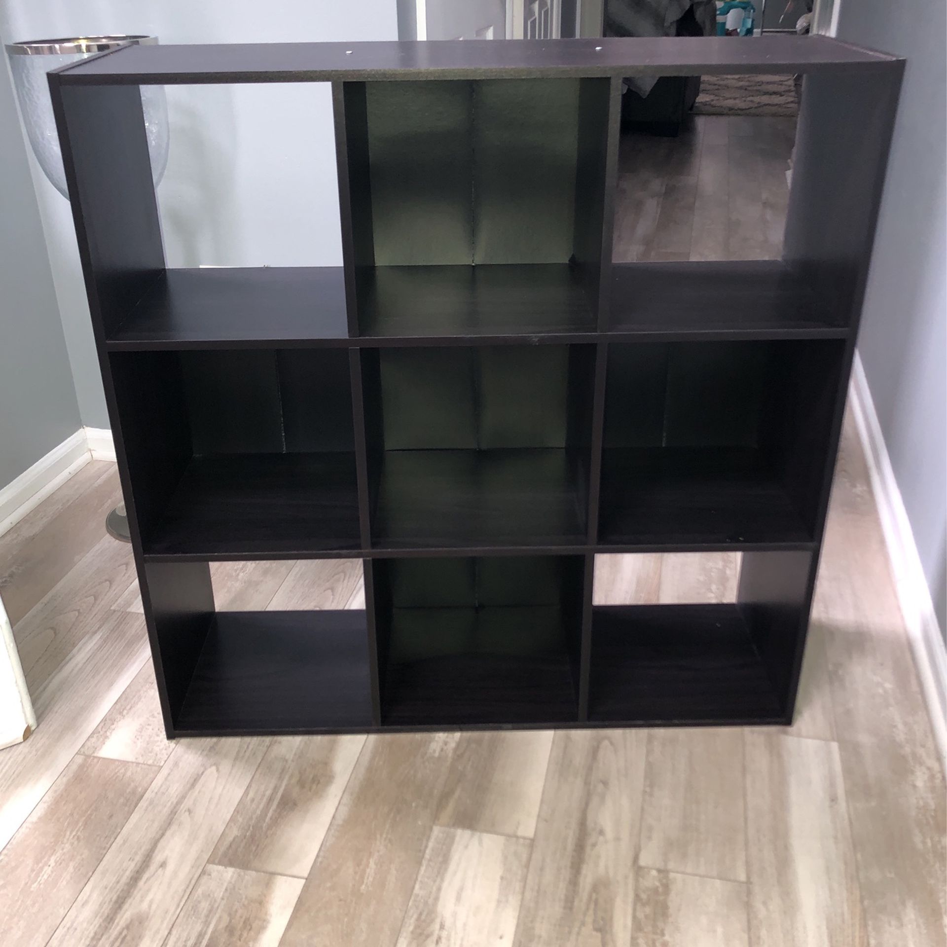 Dark Brown Wood Cube organizer Shelf