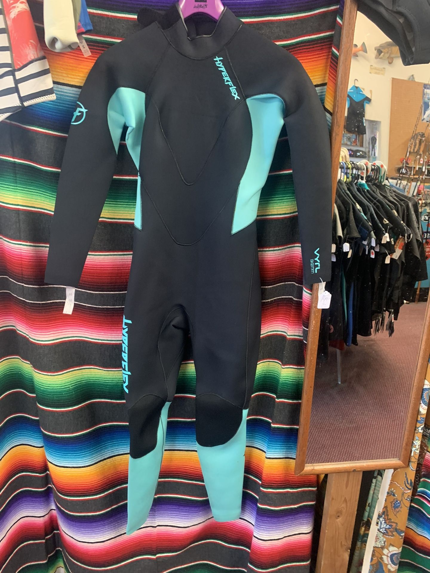 Ladies Full Wetsuits.  New. 3/2 Glued & Blind Stitched. Sizes 8 - 10 Hyperflex $149- Back Zip