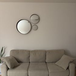 Living Spaces Cyprus II 83” Sofa + Ottoman – Excellent Condition