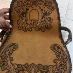 Bolsa De Vaqueta Bordado A Mano  Hecho En México 