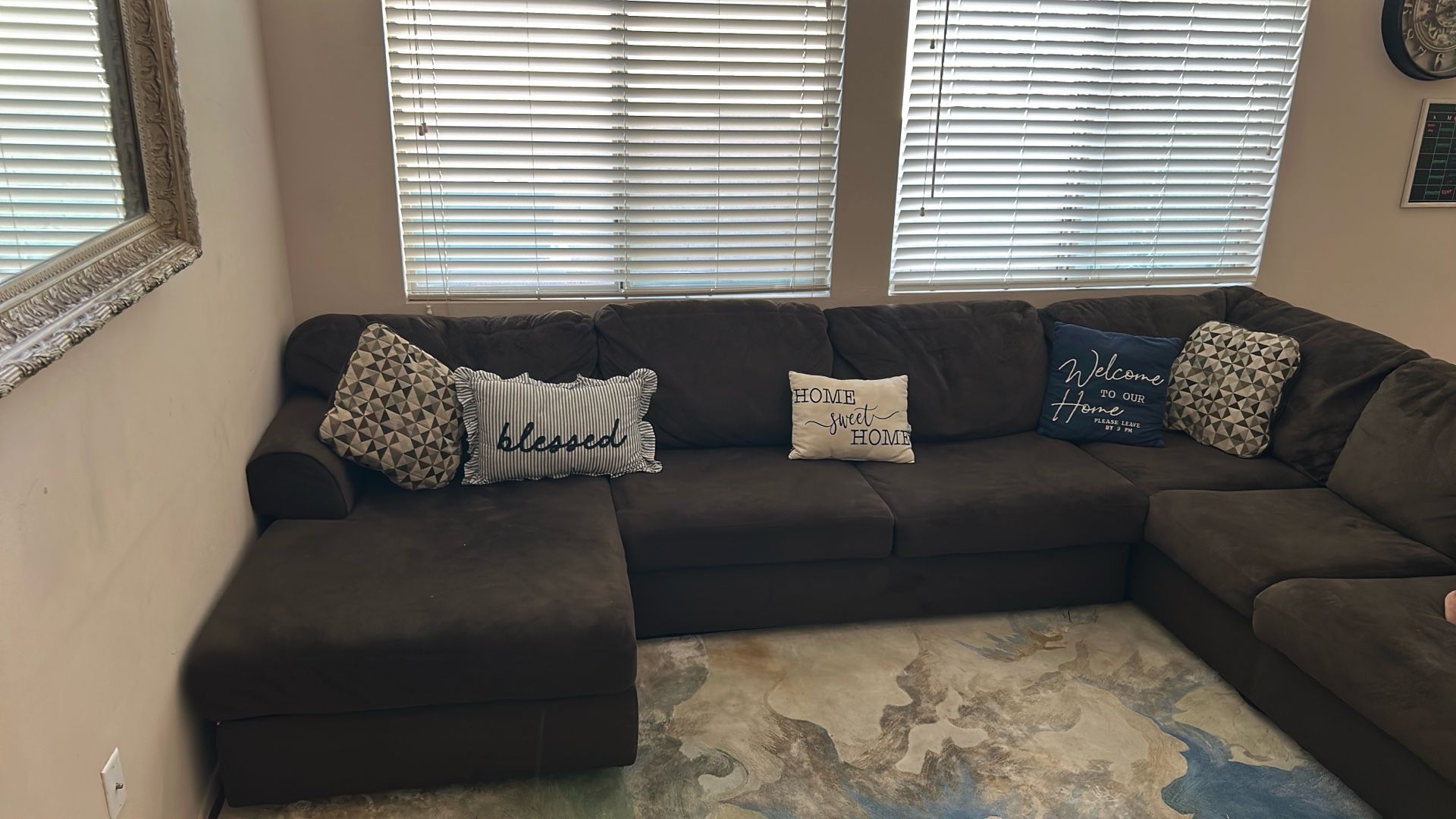 3 Piece Sectional Super Comfy With Center Table!