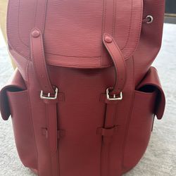 Louis Vuitton Red Epi Leather Backpack