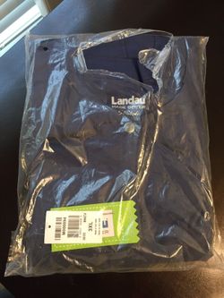 Landau Women's Warm-Up Style Scrub Jacket - Navy - 3XL