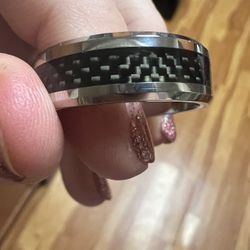 men’s tungsten carbon wedding band ring size 13