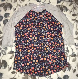 Lularoe Randy t shirt floral large