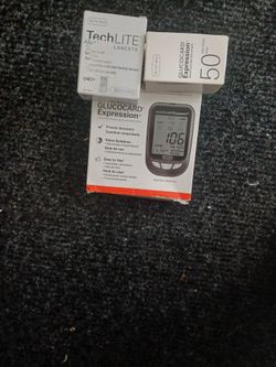 Glucose monitor machine 50 strips and 100 lancets
