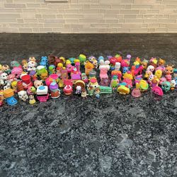 Shopkins Assorted Collection Lot of 128 Toy Figurines Moose Brand