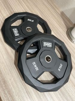 Two 25lb plates [not Olympic weights]
