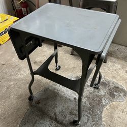 Small Foldable INTERSTATE Metal Table