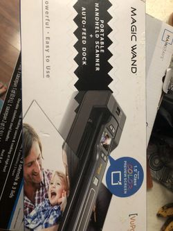 Portable handheld scanner + auto feed dock