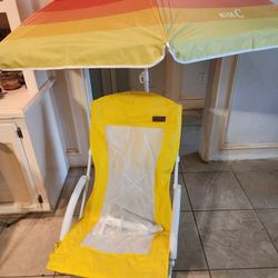 Beach Chair And  Umbrella Combo