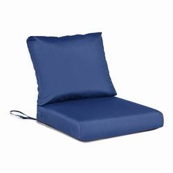 Patio Furniture Cushions 21-in x 21-in 2 -Piece Navy Blue Deep seat patio chair cushion