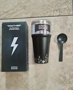 Everyday Dose Tumbler and Frother and Protein Powder Scoop