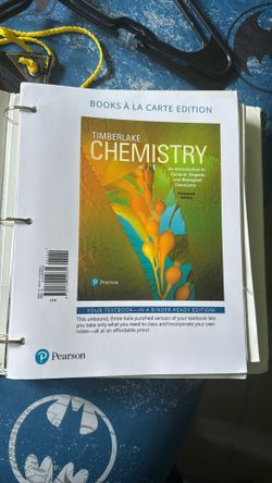 Chemistry 110: Allied Health Majors