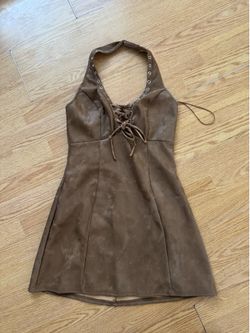 Women’s size medium short brown dress