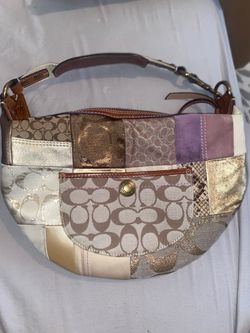 Coach hobo shoulder bag patchwork vintage