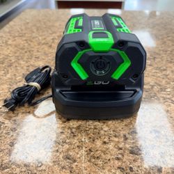 EGO CH2100 CHARGER AND 2.5AH BATTERY