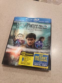 HARRY POTTER DEATHLY HALLOWS PART 2 HD 3D disc BLUERAY