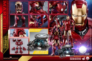 Hot Toys QS012 Iron Man Mark III (Deluxe Version) 1/4 Figure