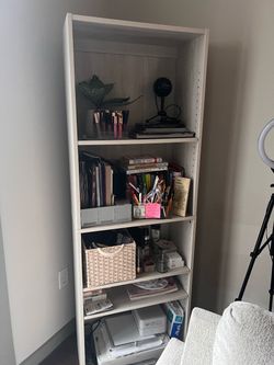 Tall Bookcase with Adjustable Shelves