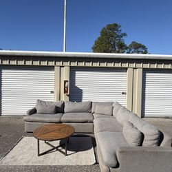 Free Delivery Gray Sectional 