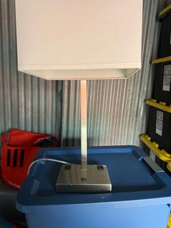Modern Table Lamp with Square Shade