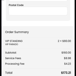 Vendo  2 Tickets VIP parado Para Ver A Zacarias Ferreira Este Sabado 2 De Dic.