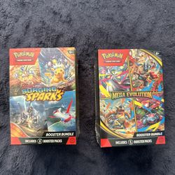 Surging Sparks and Mega Evolution Booster Bundle
