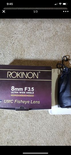 Rokinon 8mn f3.5 ultra wide angle fisheye lens for Nikon dx