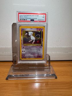 2000 POKEMON PROMO BLACK STAR POKEMON LEAGUE #9 MEW-HOLO PSA 7
