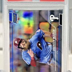 Brandon Marsh 2022 Blue Refractor Mint 9