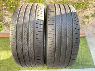 For sale two tires 265/40/22 Michelin Primacy Tour with 60-80% tread left Firm Price hard to find pair