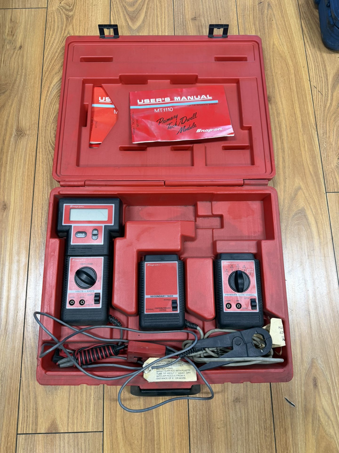 Snap On Interface System MT1100 Volt Amp Module Tool Set in Case Snapon meter