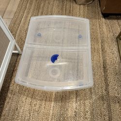 Large plastic under the bed storage container