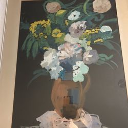 Huge Water Color- Unknown Artist Possibly Suzanne Cocq