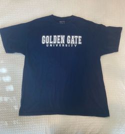 MV Sport Golden Gate University Blue Short Sleeve T-Shirt, Size XL
