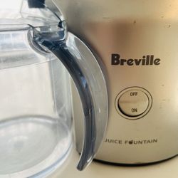 Breville Juice Fountain Compact Centrifugal Machine, 25 fl oz, Silver