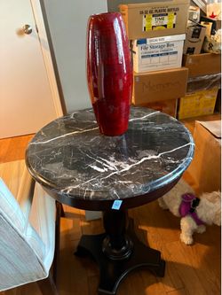 Stone side table